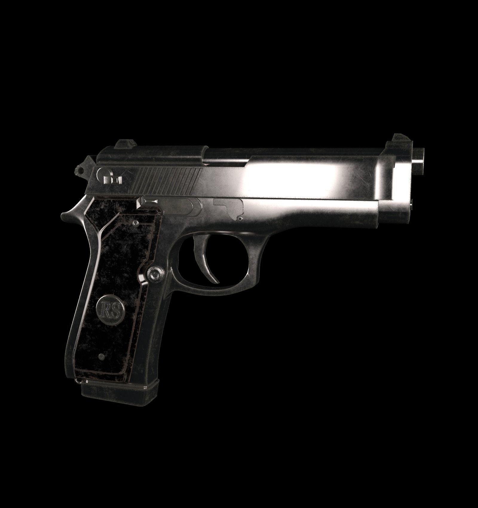 GUN model m9 3D model_2