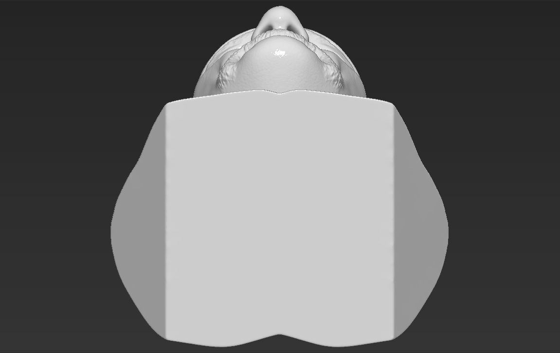 Hulk Hogan bust 3D printing ready stl obj formats 3D print model_31