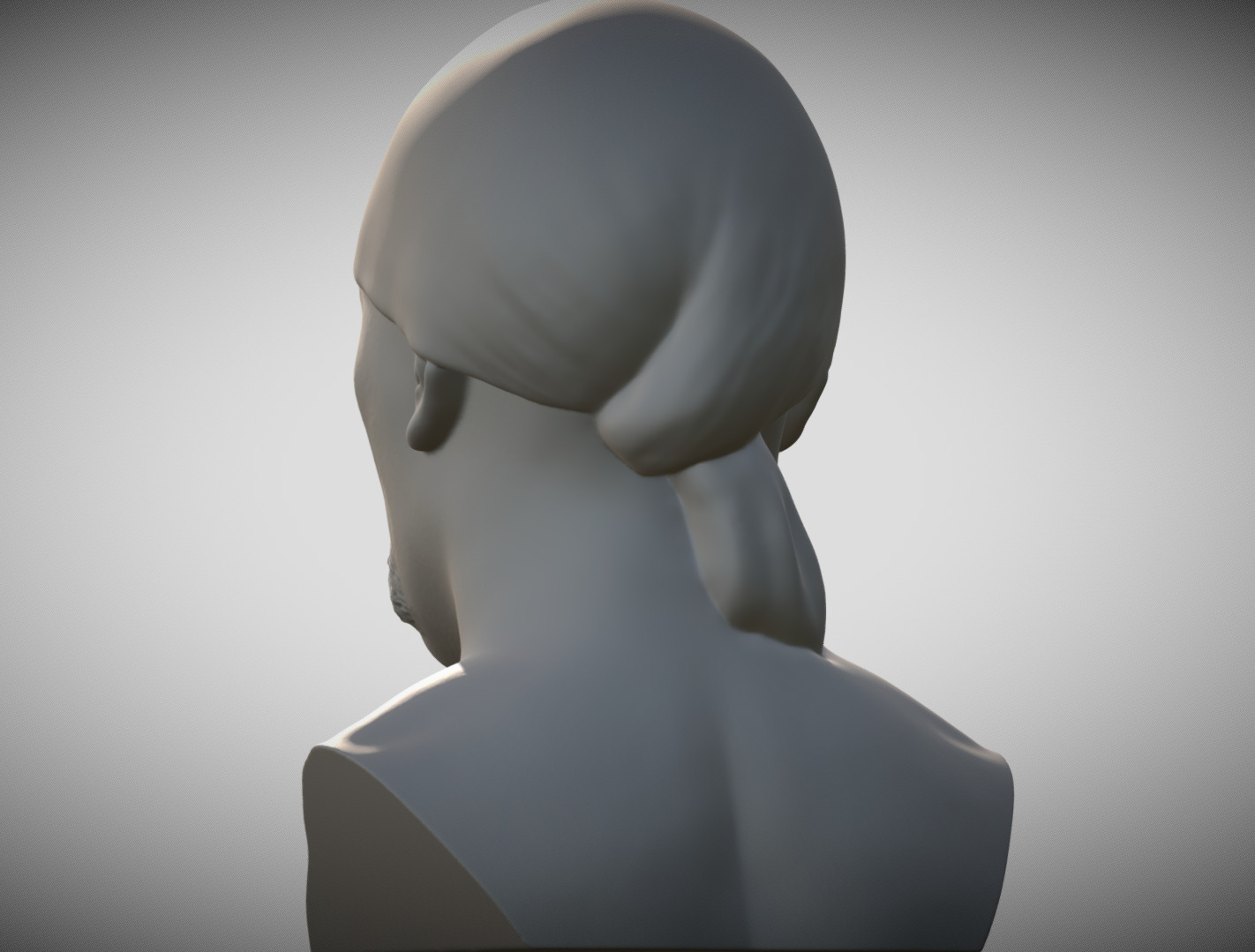 Hulk Hogan bust 3D printing ready stl obj formats 3D print model_6