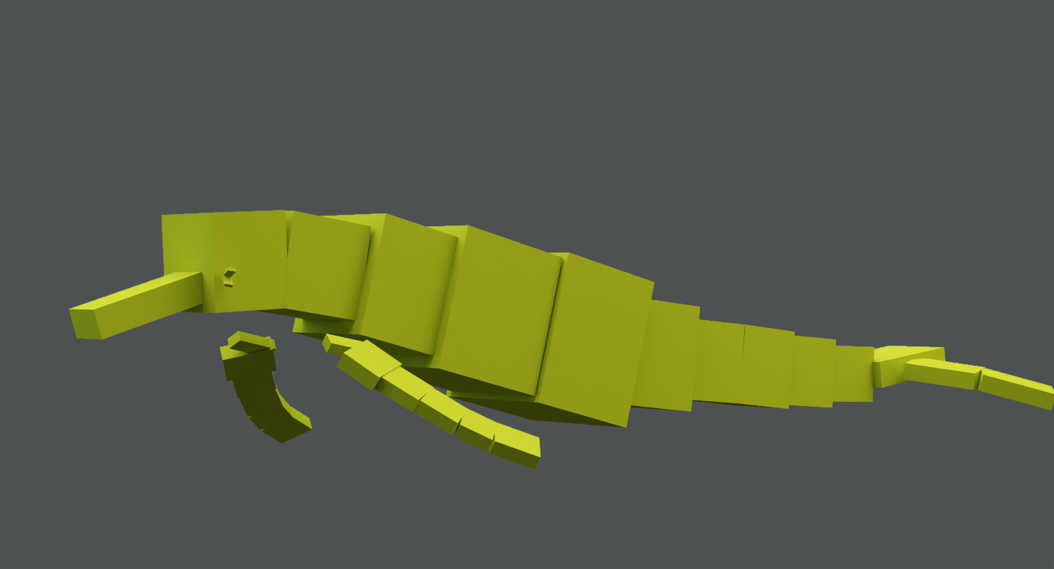 Set of Sea Animals Animated 8K Low-poly 3D model_30