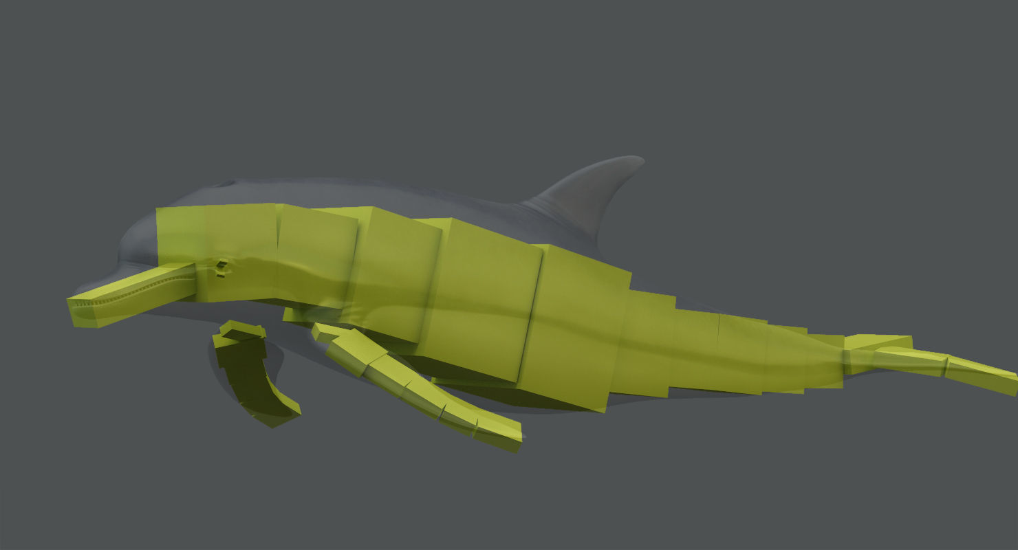 Set of Sea Animals Animated 8K Low-poly 3D model_29