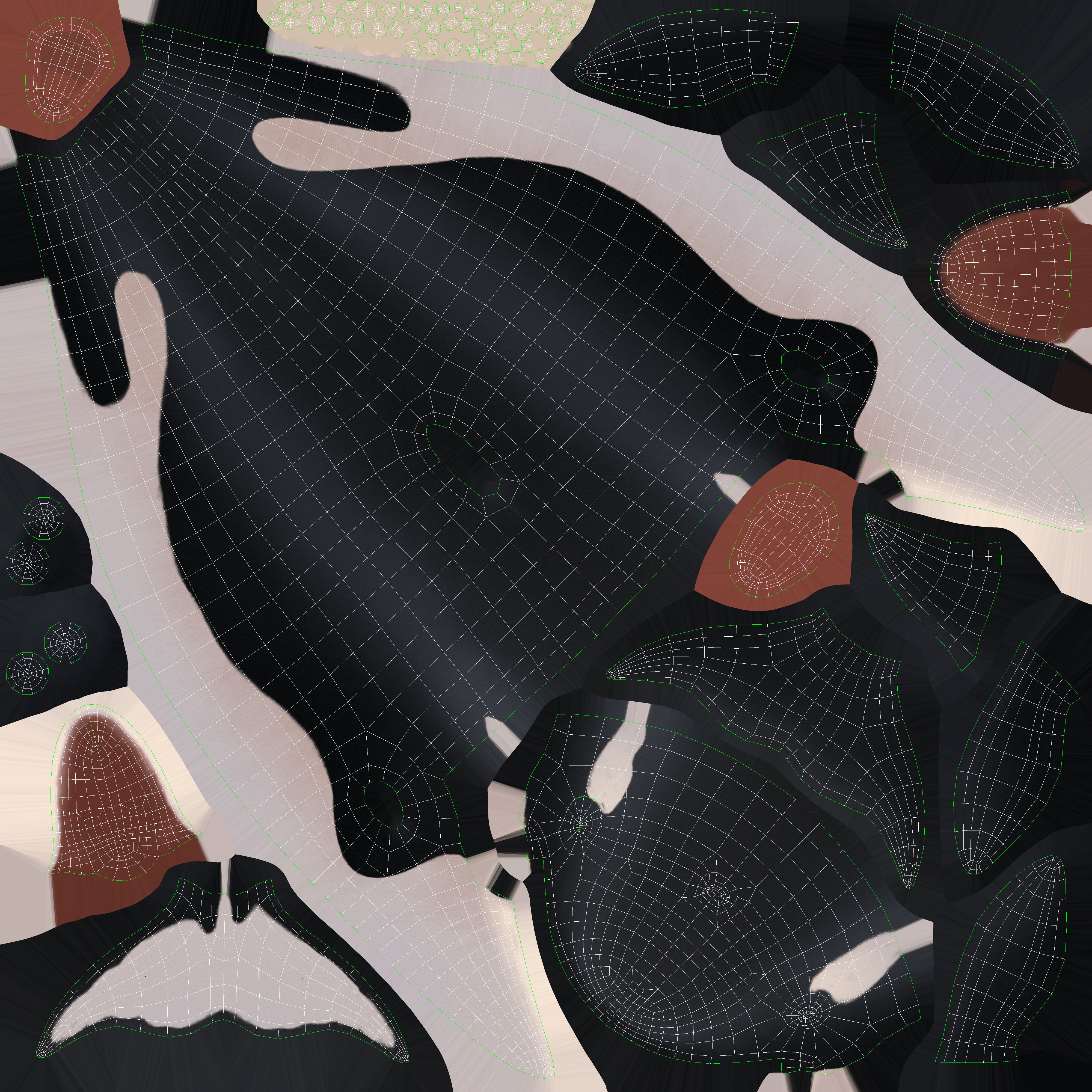 Set of Sea Animals Animated 8K Low-poly 3D model_67