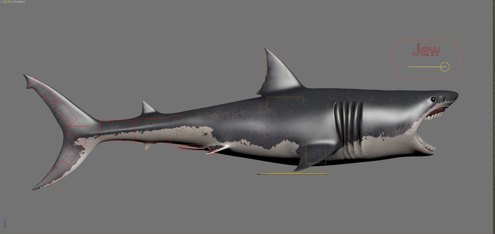 Set of Sea Animals Animated 8K Low-poly 3D model_70