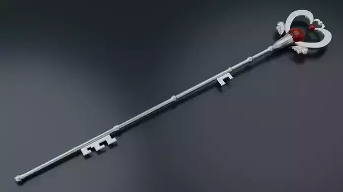 Sailor Pluto Garnet Rod 3D Model