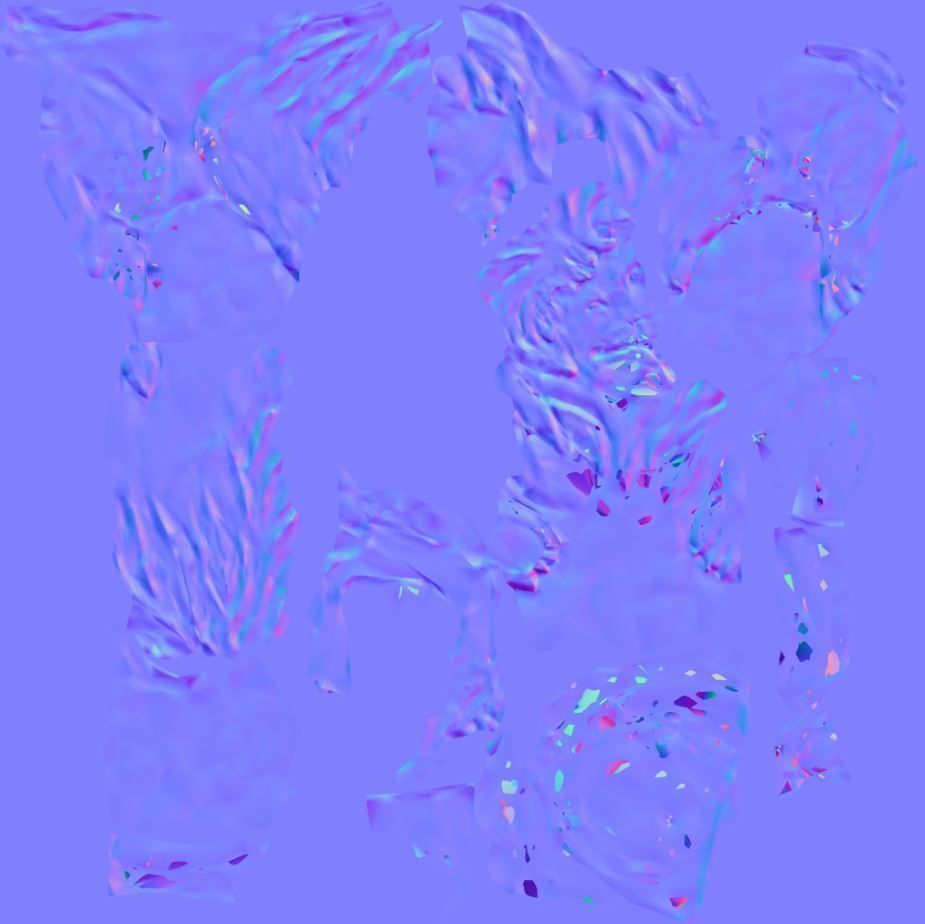 Stone lion with ball 3D model_8