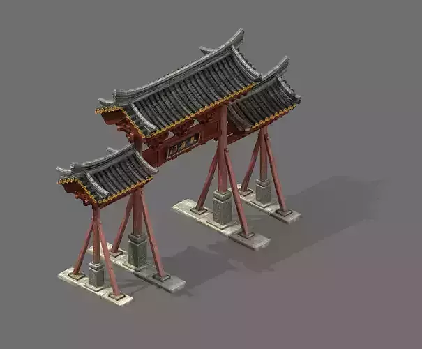 Qing Dynasty-Street-Memorial Arch 21