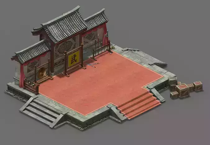 Qing Dynasty-The Escort-Yanwu Field