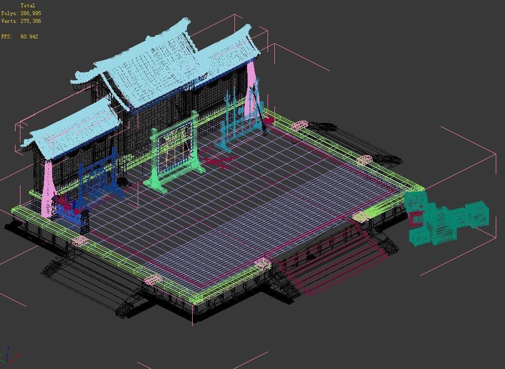 Qing Dynasty-The Escort-Yanwu Field 3D model_3