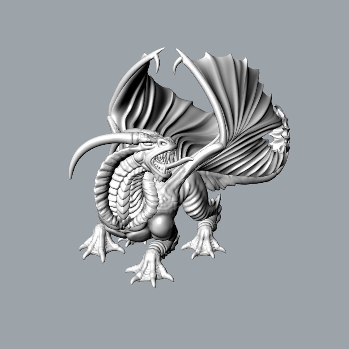 Dragon 3D print model 3D print model_1