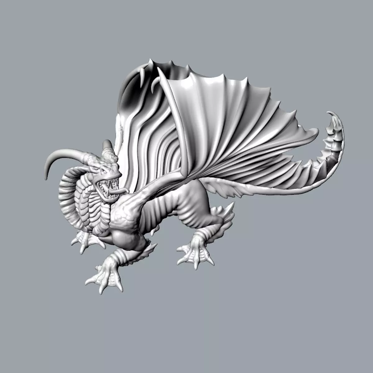 Dragon 3D print model 3D print model_0