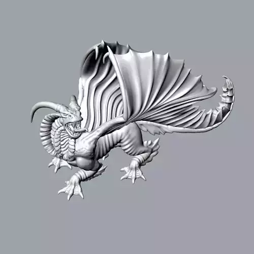 Dragon 3D print model 3D print model