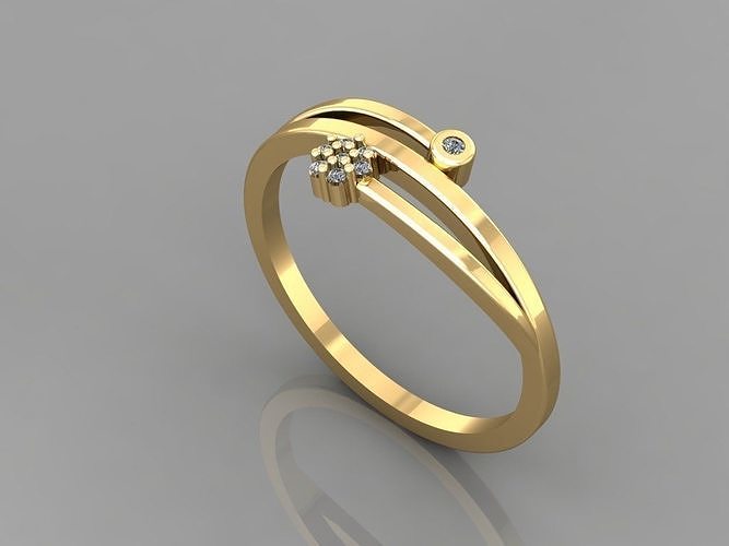 T187- Diamond ring 3D print model