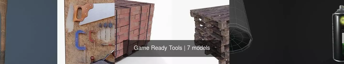 Game Ready Tools can of spray paint 3D Model Collection_0
