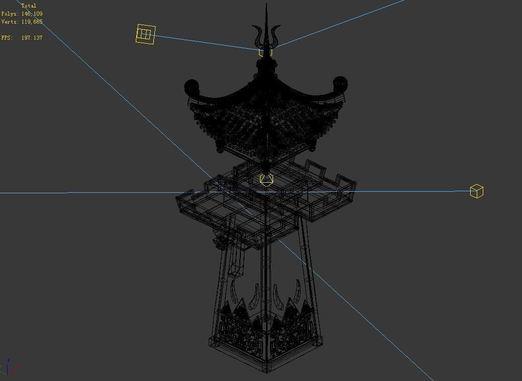 Quzhou-Tianwang Tower-Silver 04 3D model_3