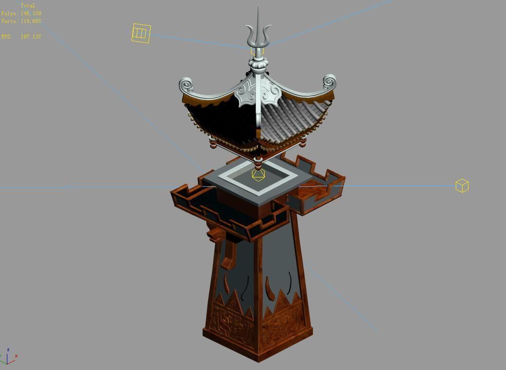 Quzhou-Tianwang Tower-Silver 04 3D model_4