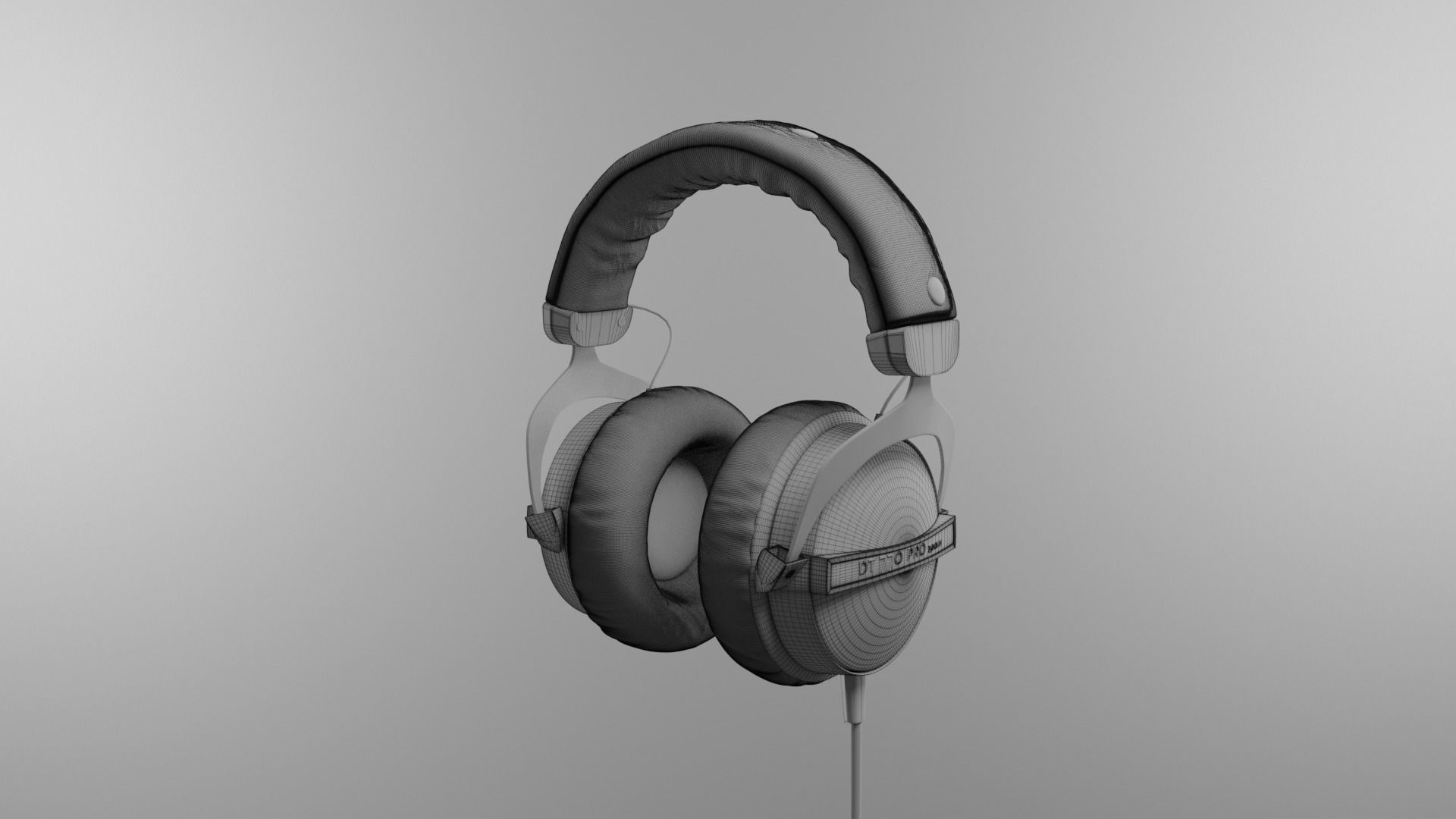 DT 770 Pro headphones 3D model_4