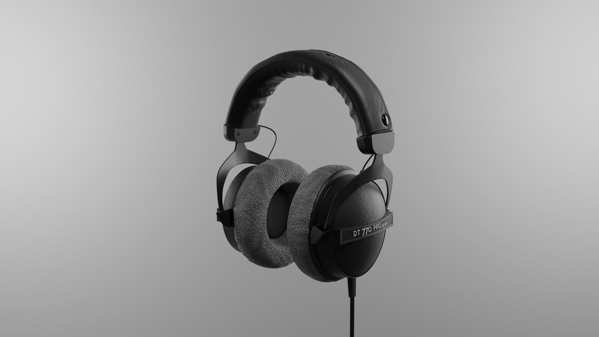 DT 770 Pro headphones 3D model_1