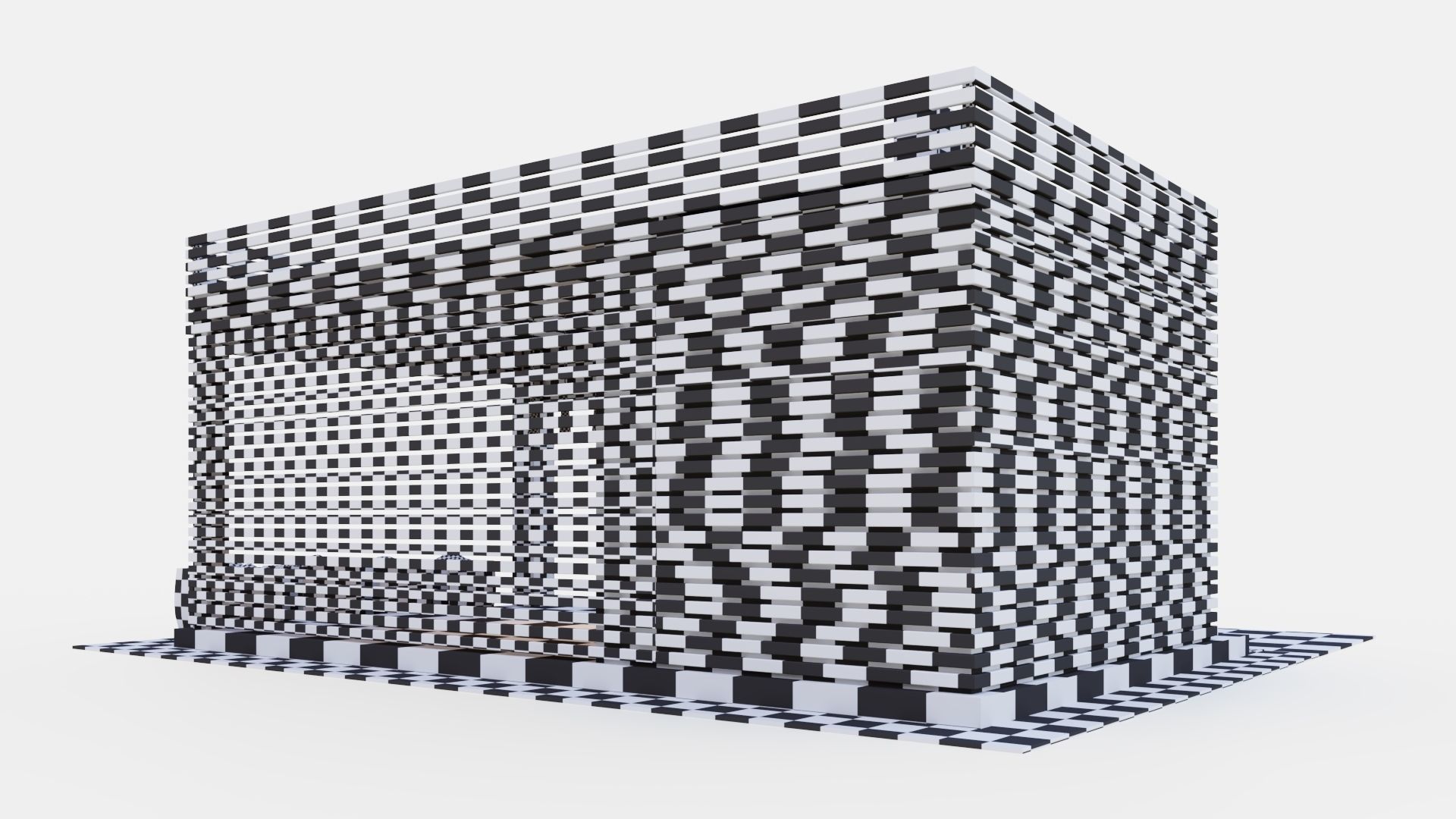 Gazebo with kitchen 3D model_13