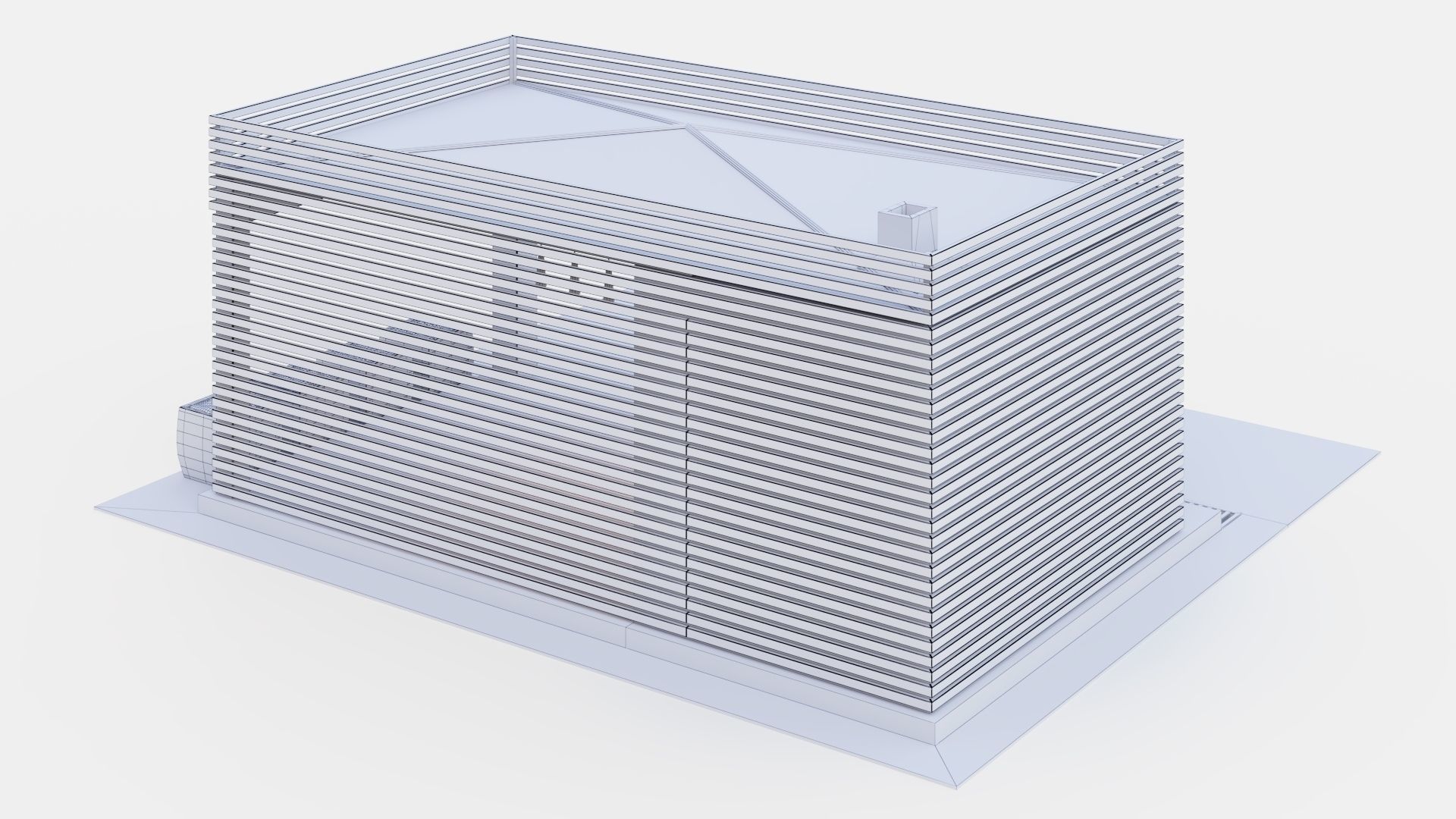 Gazebo with kitchen 3D model_29