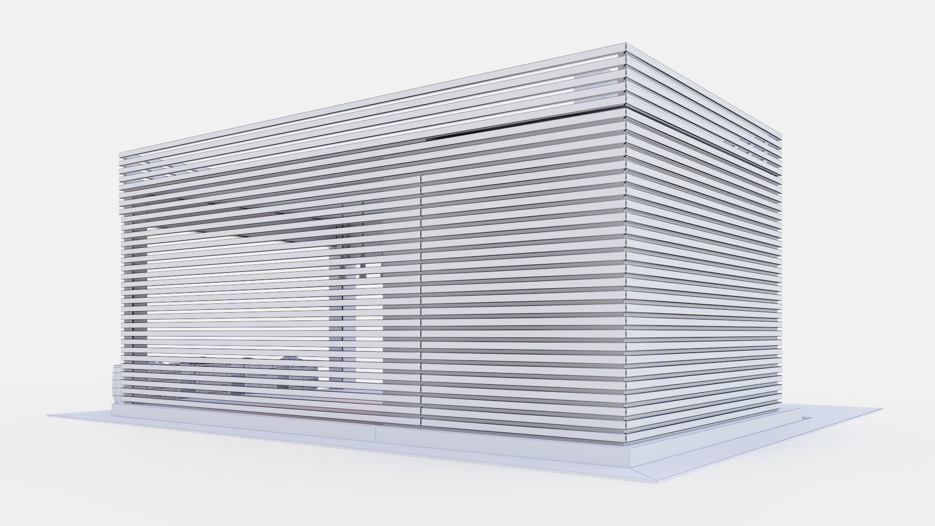 Gazebo with kitchen 3D model_23