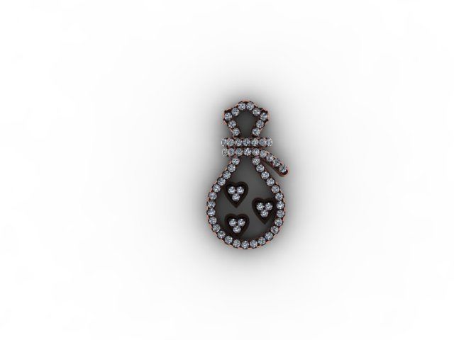 promosion12 pendant with diamonds in it 3D model_1