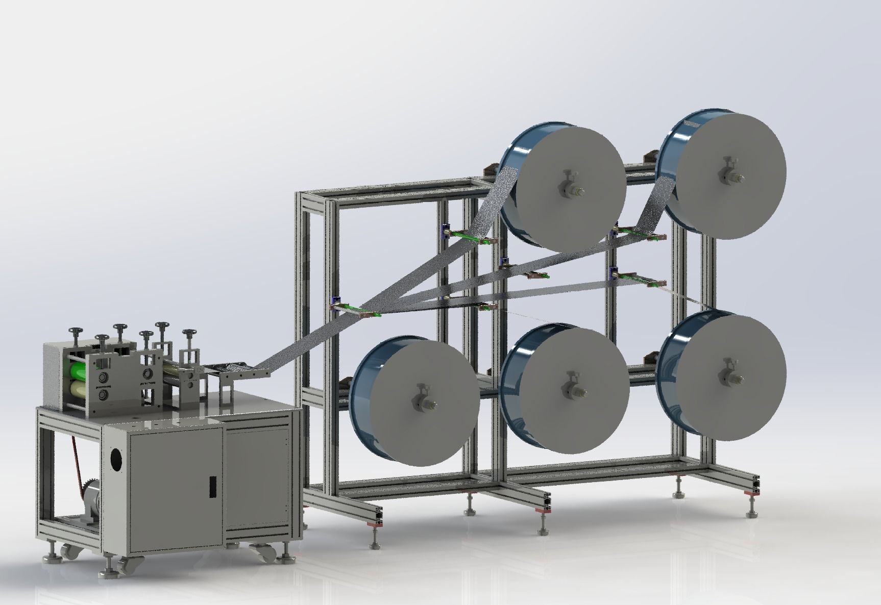 KN95 semi-automatic production machine 3D model_9