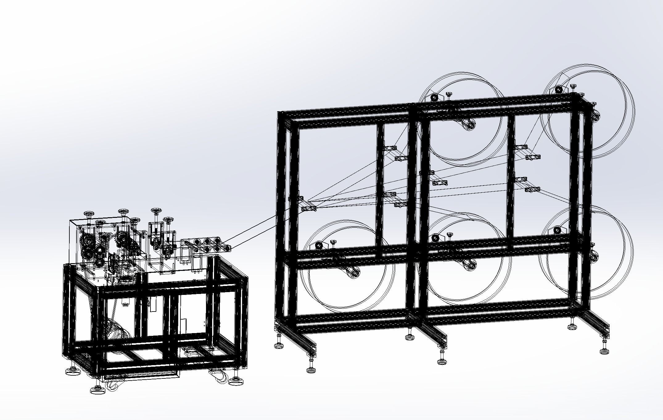 KN95 semi-automatic production machine 3D model_8