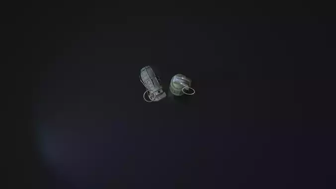 URG 86 Hand Grenade  Low-poly 3D model