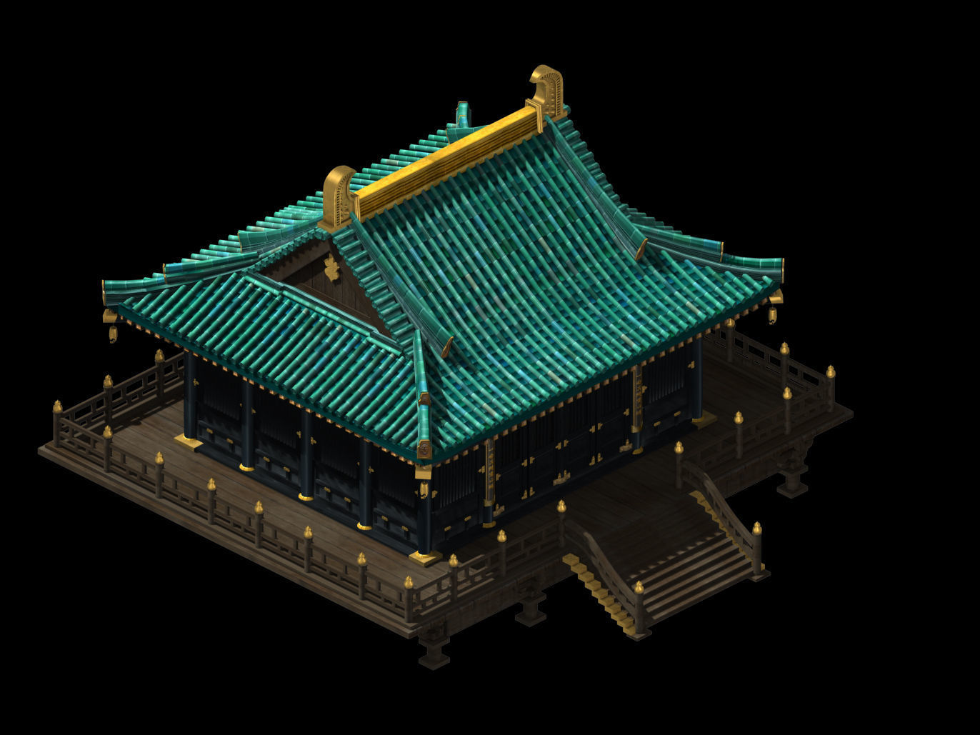 Shaolin Temple-Partial Hall 12 3D model_1