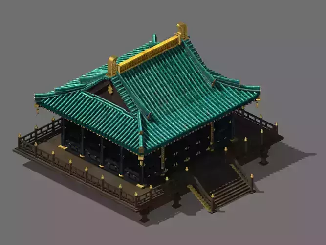 Shaolin Temple-Partial Hall 12 3D model