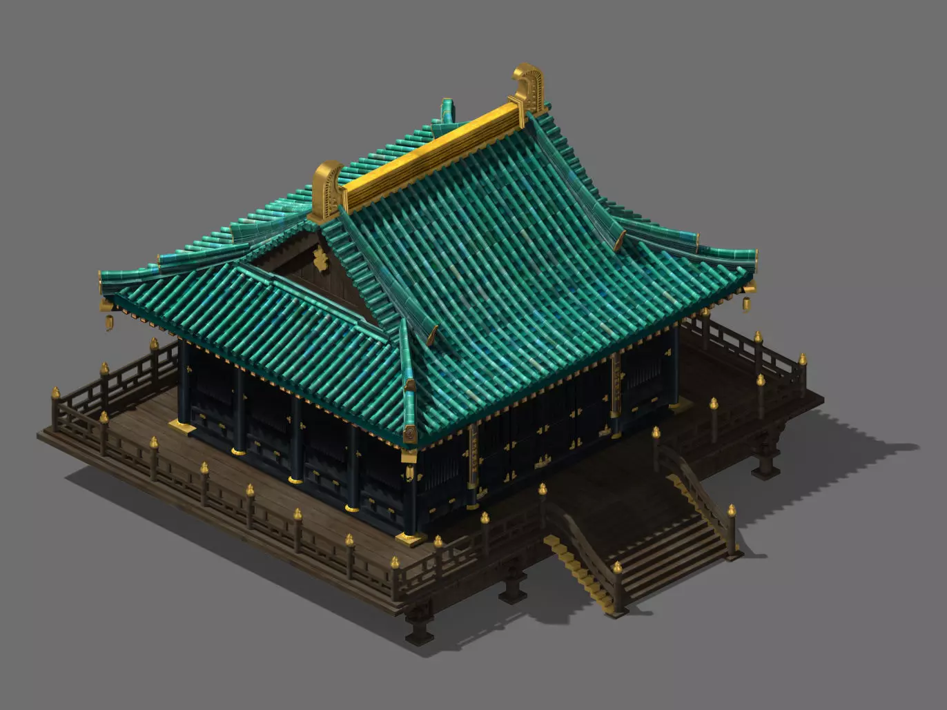 Shaolin Temple-Partial Hall 12 3D model_0