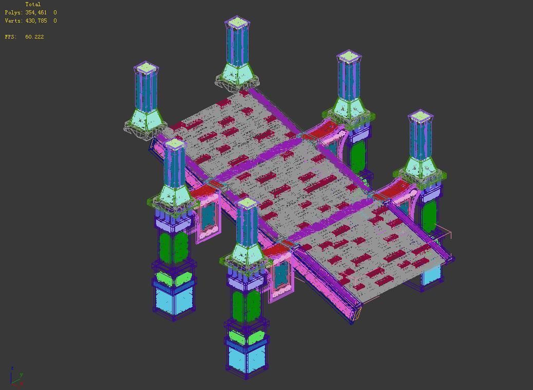 Dragon Fortress-Ice Stairs 3D model_4