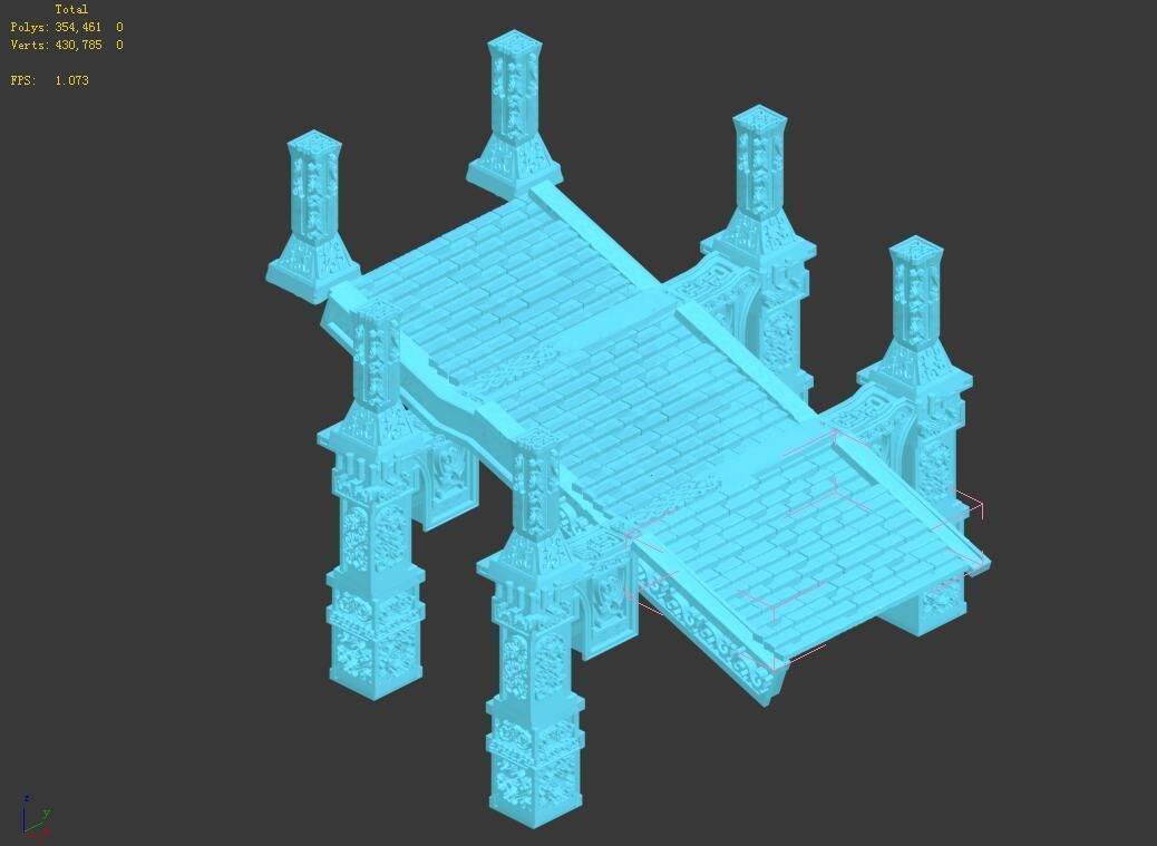 Dragon Fortress-Ice Stairs 3D model_5
