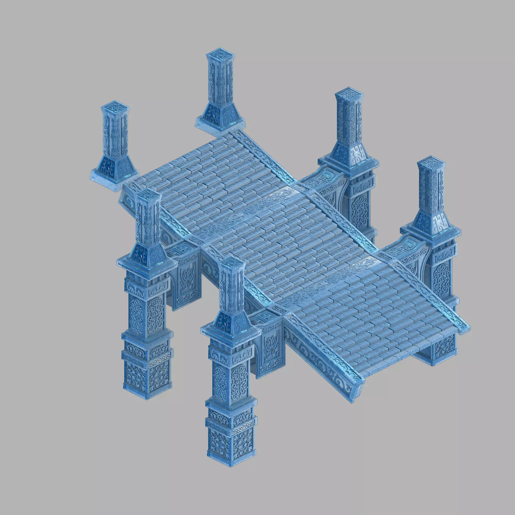 Dragon Fortress-Ice Stairs 3D model_0