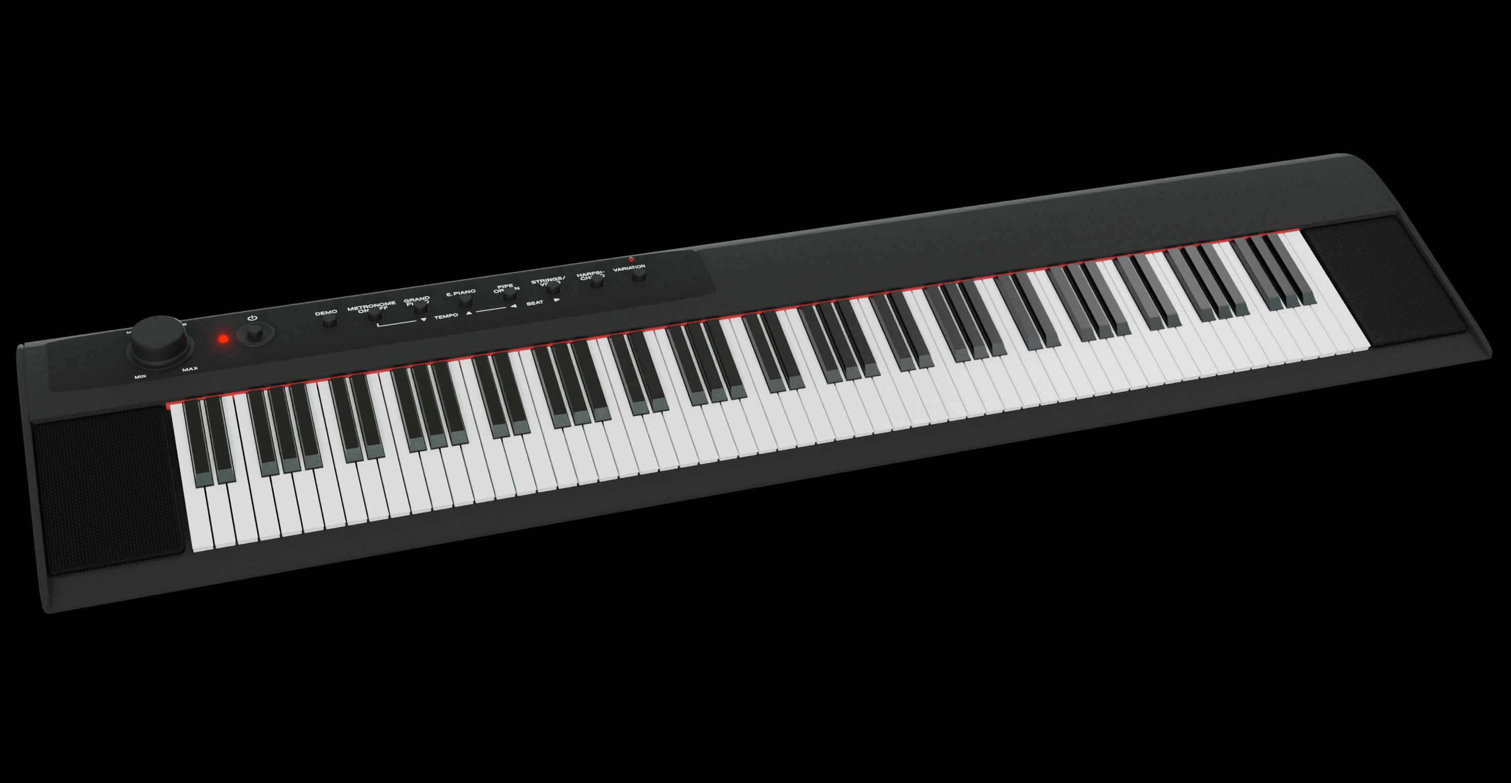 Yamaha NP12 Keyboard 3D model_2