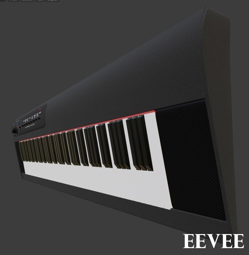 Yamaha NP12 Keyboard 3D model_8