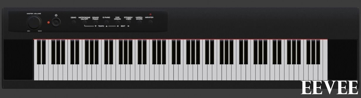 Yamaha NP12 Keyboard 3D model_7