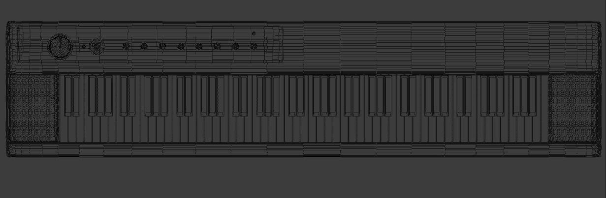 Yamaha NP12 Keyboard 3D model_1