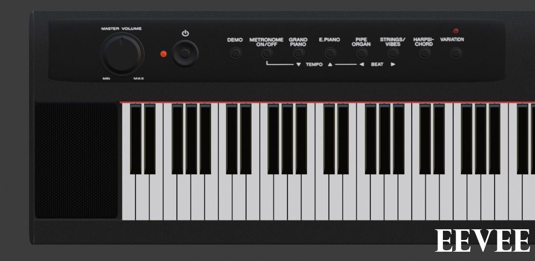 Yamaha NP12 Keyboard 3D model_9