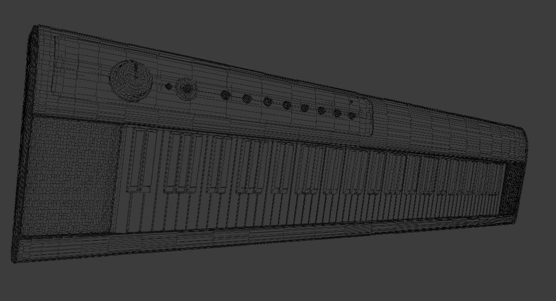 Yamaha NP12 Keyboard 3D model_3