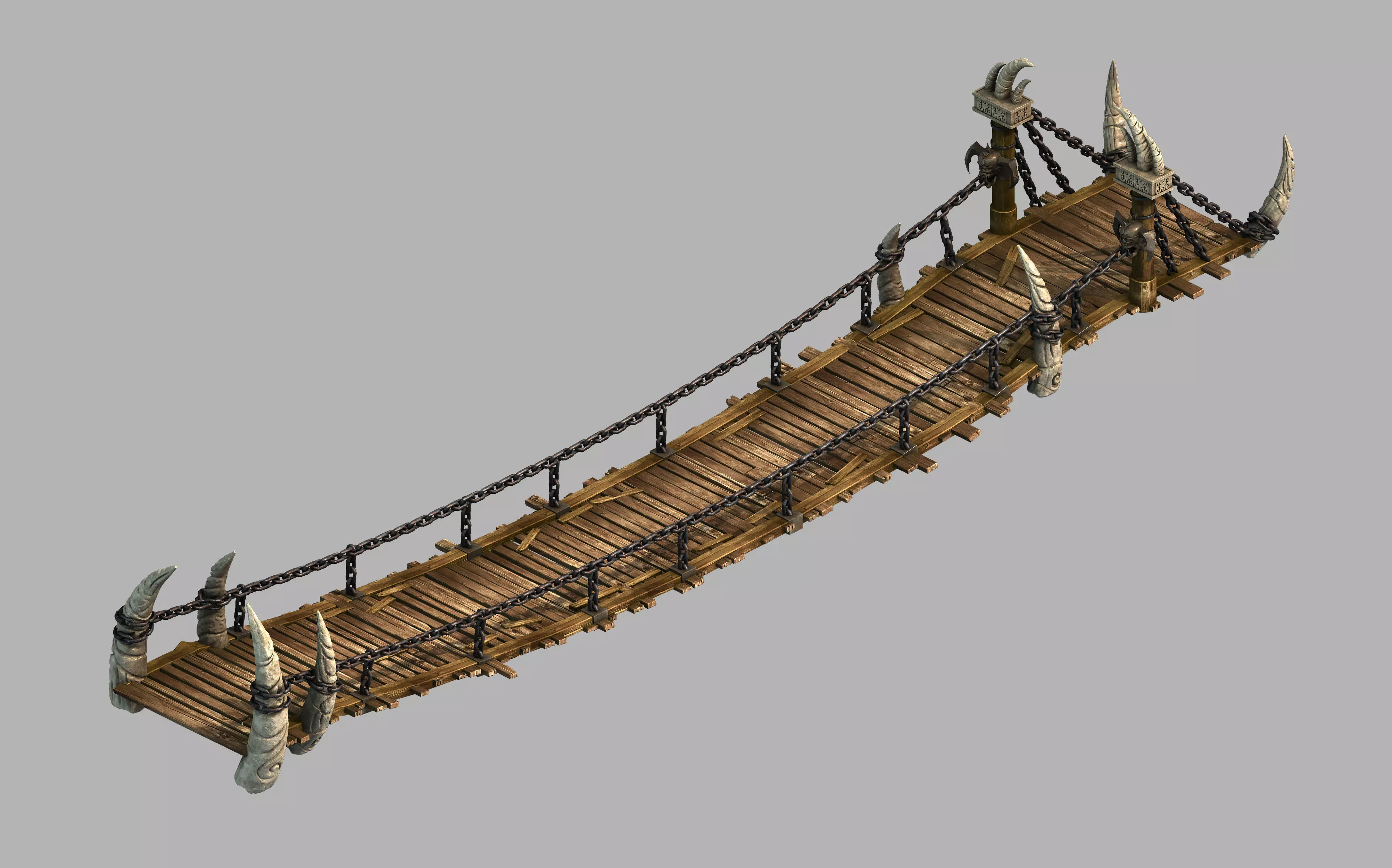 Dragon Fortress-Wooden Bridge 3D model