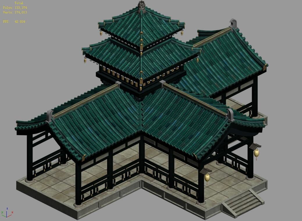 Cross-Cloister 12 3D model_4