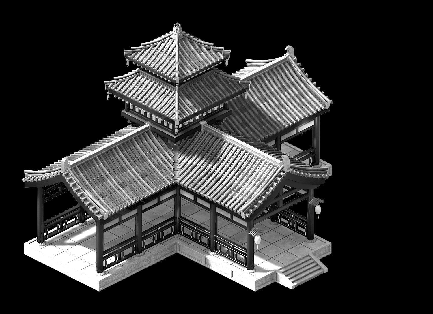 Cross-Cloister 12 3D model_2