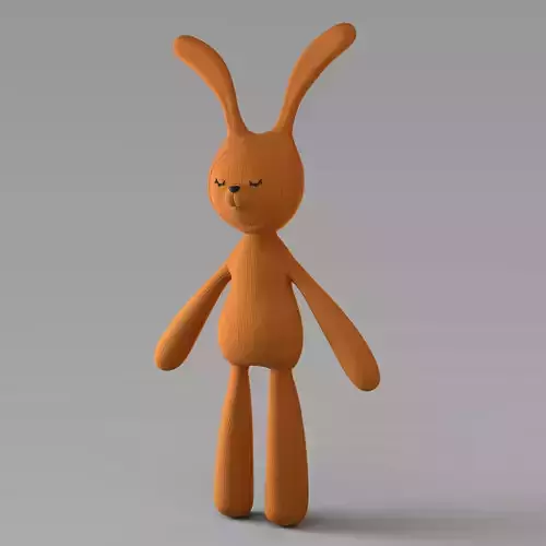 Cloth Rabbit Doll 3D model