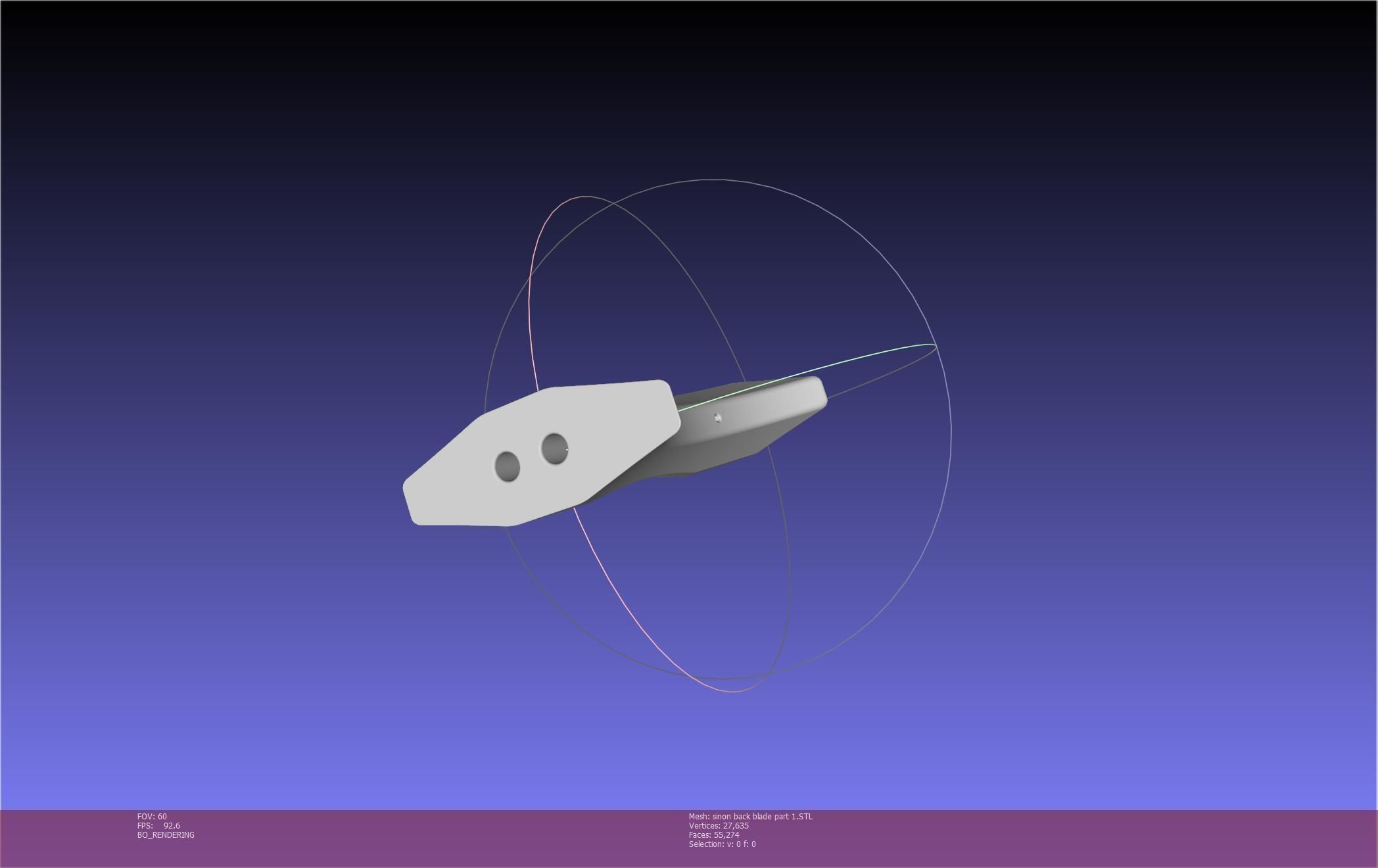 Sword Art Online Alicization Sinon Backblade 3D print model_140