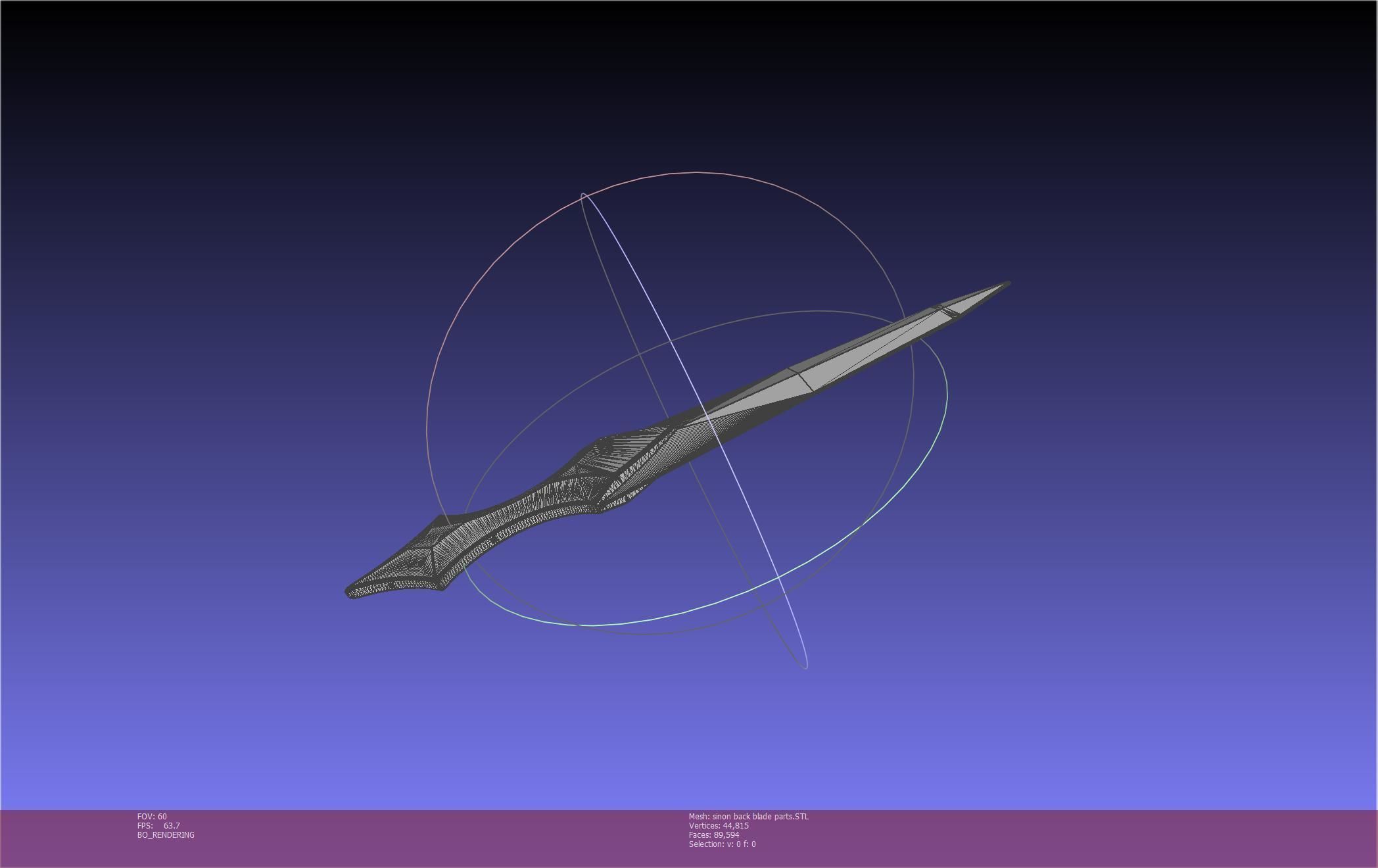 Sword Art Online Alicization Sinon Backblade 3D print model_112