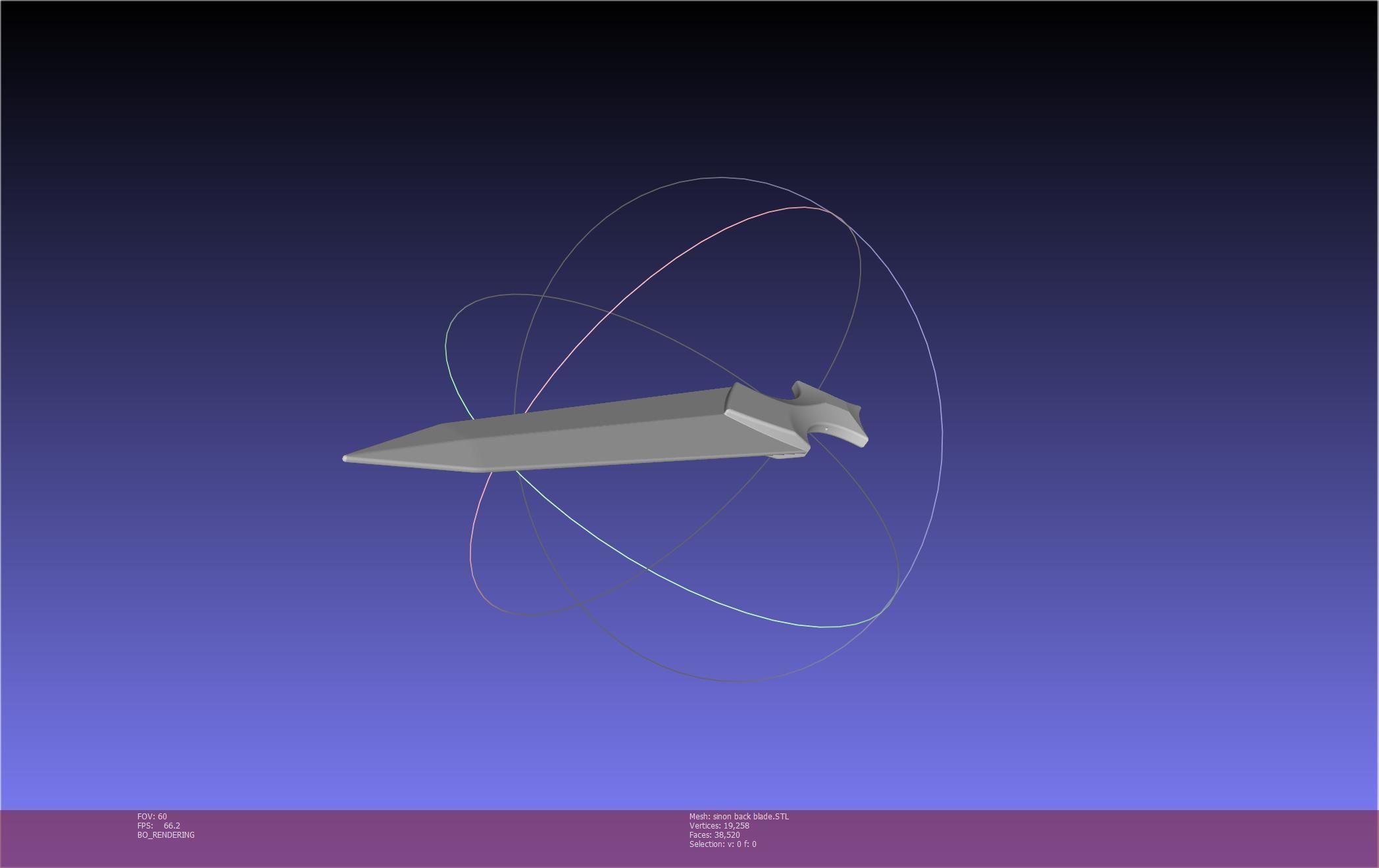 Sword Art Online Alicization Sinon Backblade 3D print model_31