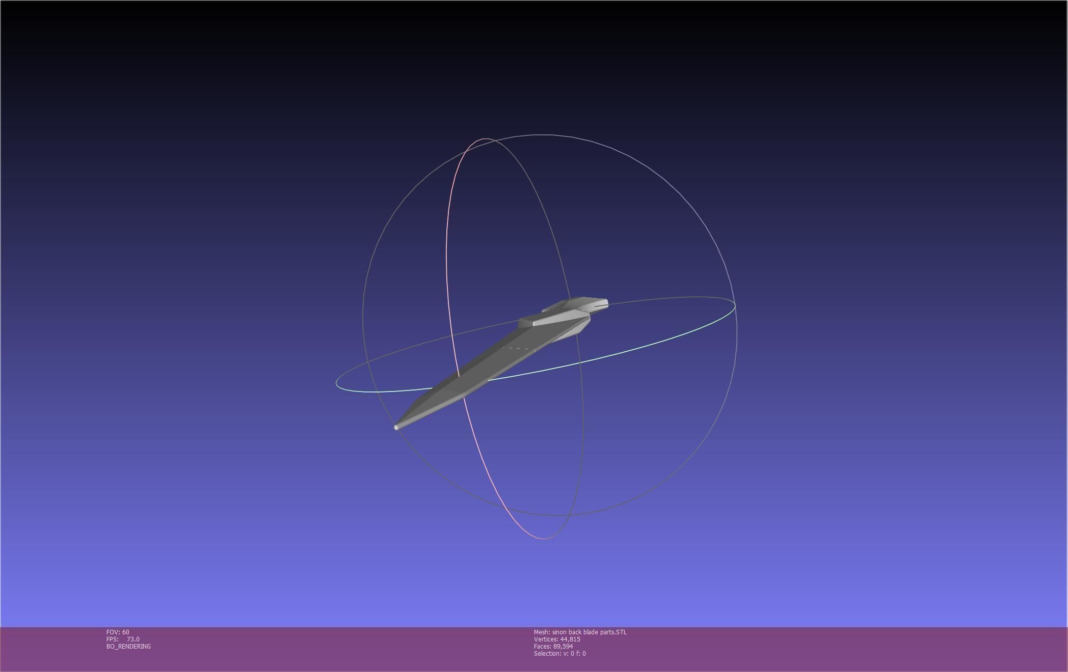 Sword Art Online Alicization Sinon Backblade 3D print model_120