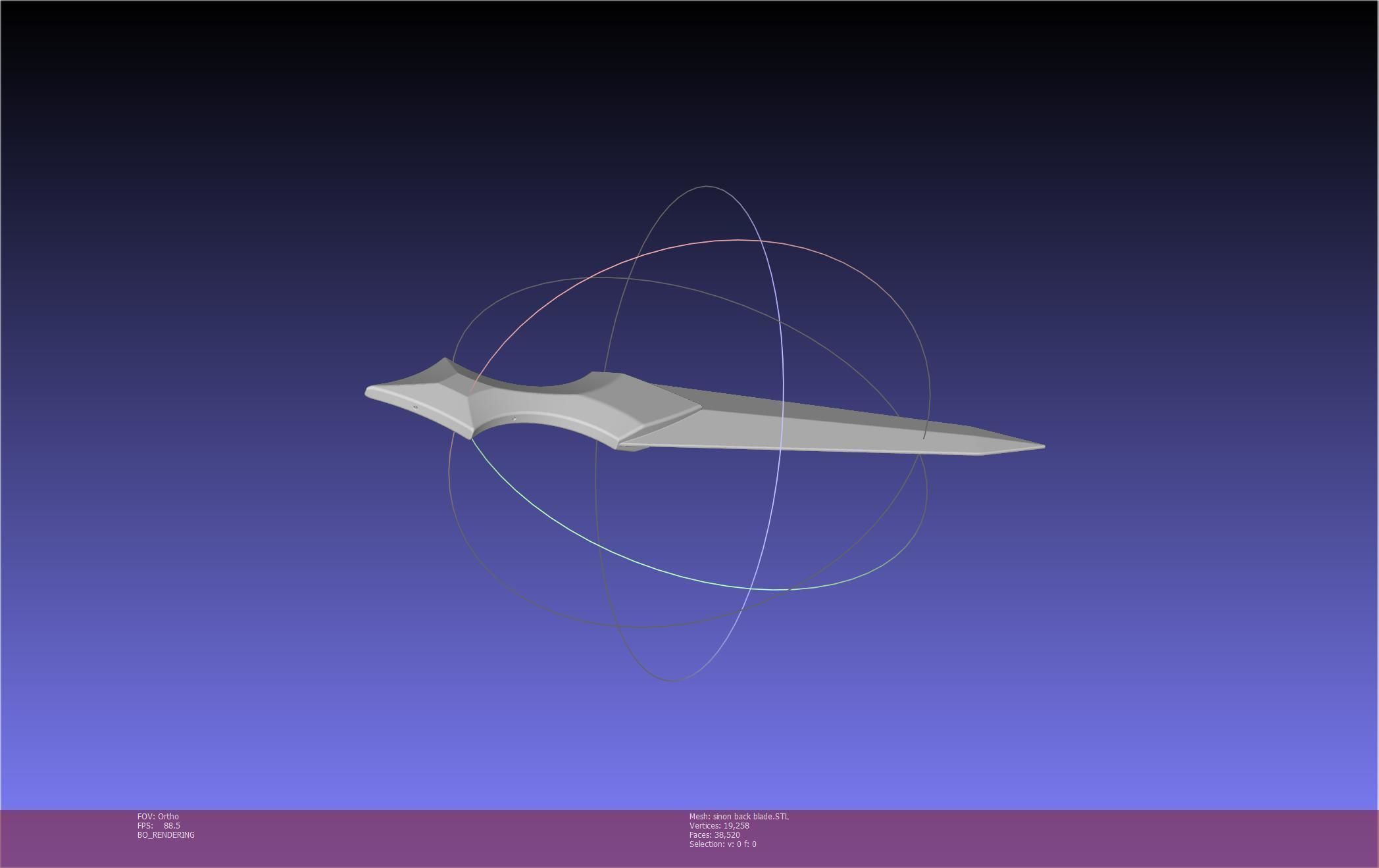 Sword Art Online Alicization Sinon Backblade 3D print model_78