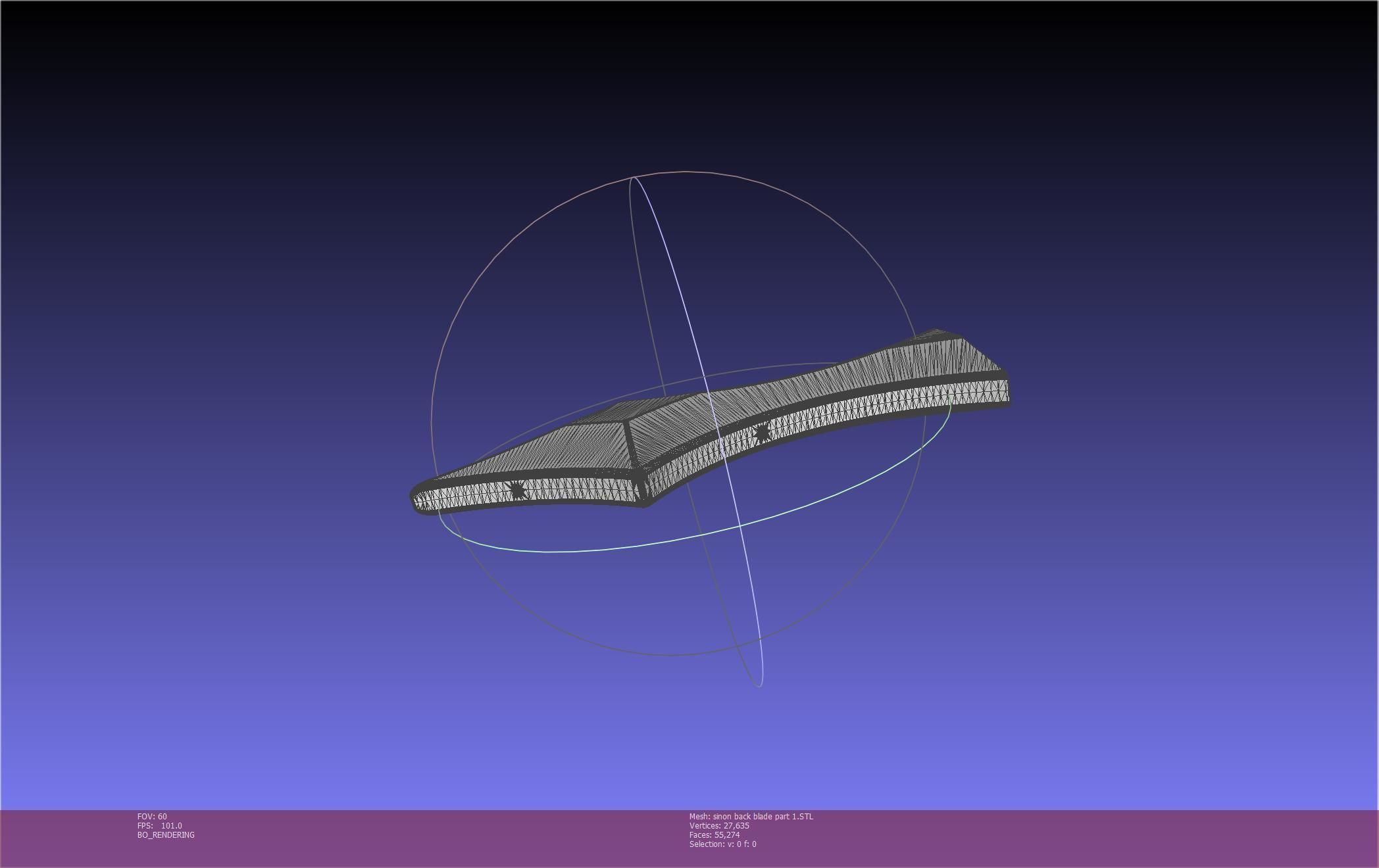 Sword Art Online Alicization Sinon Backblade 3D print model_133